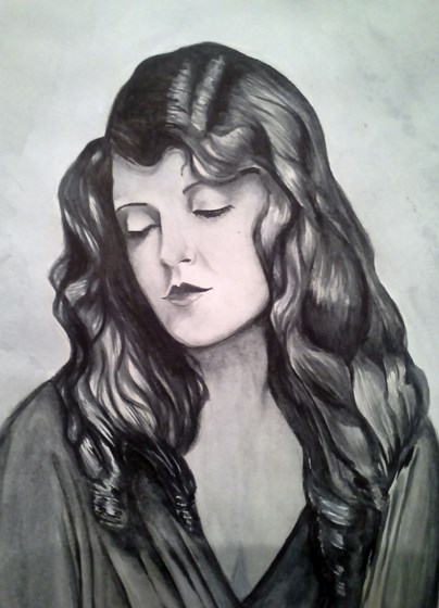 Drawings: Retro Lady